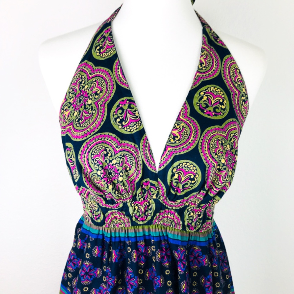 NWT GAP Maxi Dress, Halter/Boho Vibe/Cotton/Lined